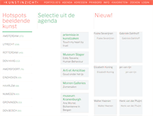 Tablet Screenshot of kunstinzicht.nl